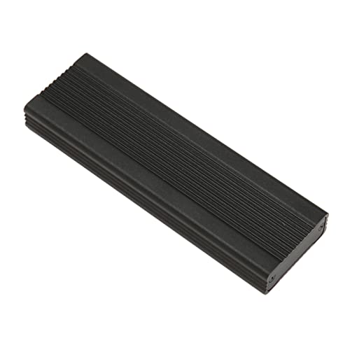 Shanrya SATA-SSD-Gehäuse, LED-Anzeige Hochgeschwindigkeits-10-Gbit/s-M.2-NVME-SSD-Gehäuse Dual Protocol für 2260 Mm (Schwarz mit TypeC/A/C-Kabel) von Shanrya