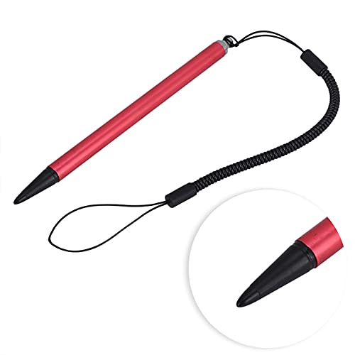 Shanrya Touch Pen, Widerstandsfähiger, Leichter Touch Stylus, Bildschirmschutz, Bequemer Griff für Smart Device Home mit Spring Rope POS PDA Navigator (Rot) von Shanrya
