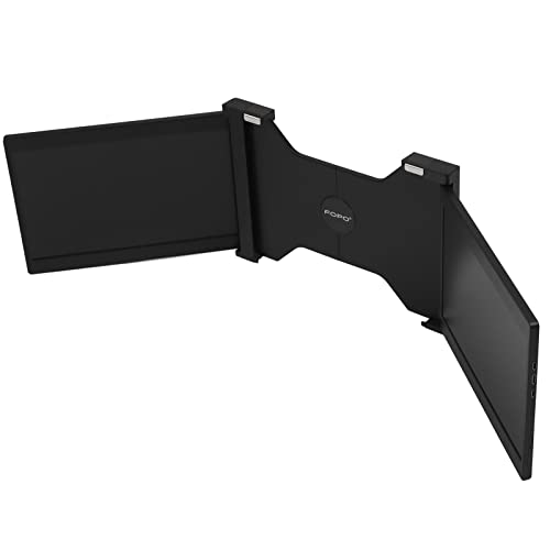 Shanrya Tragbarer Monitor, schwarz FHD 1080P Plug-and-Play Multifunktionaler Dual-Monitor-Extender von Shanrya