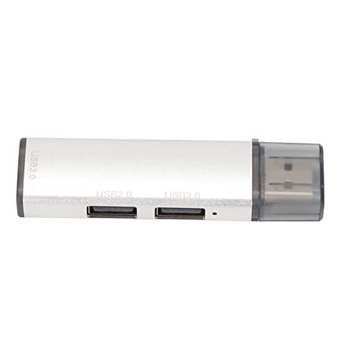 Shanrya USB-Adapter, USB3.0-Hub leicht für Drucker für Tastatur für Laptop(Silber) von Shanrya