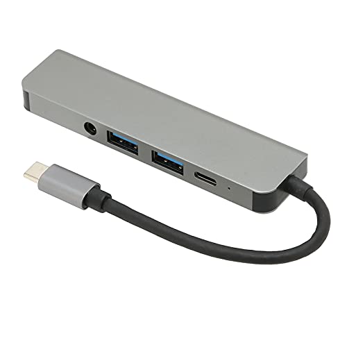 Shanrya USB-C-Hub, weit verbreiteter USB-Port-Expander aus ABS-Aluminiumlegierung für Maus für Tastatur von Shanrya