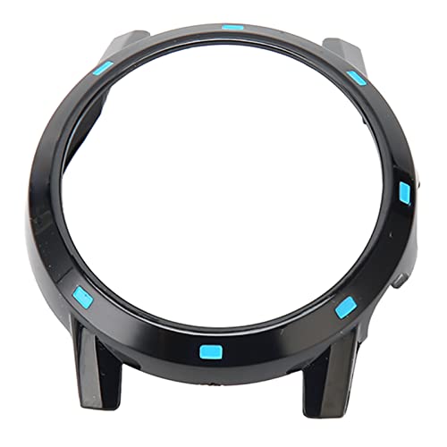 Shanrya Uhrenstoßstange, Unisex, Modisch, Schützende Smartwatch-Kante, Stoßfeste Hülle für Männer Zum Geburtstag (Schwarz Blau) von Shanrya