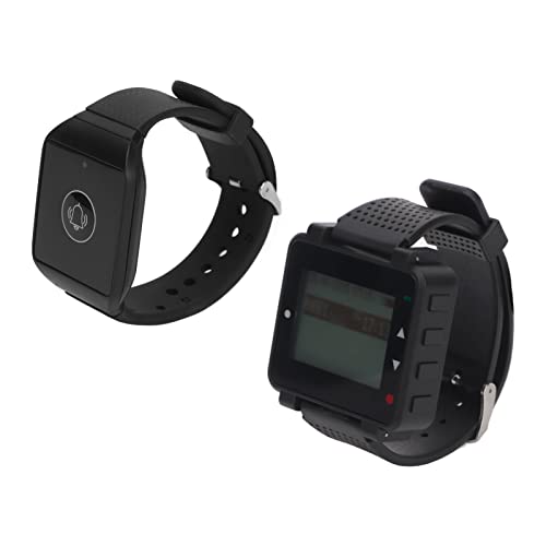 Shanrya Wireless Caregiver Watch, Wireless Smart Caregiver Pager wasserdichte RF Wireless-Technologie mit Geringem Stromverbrauch für Clubs von Shanrya