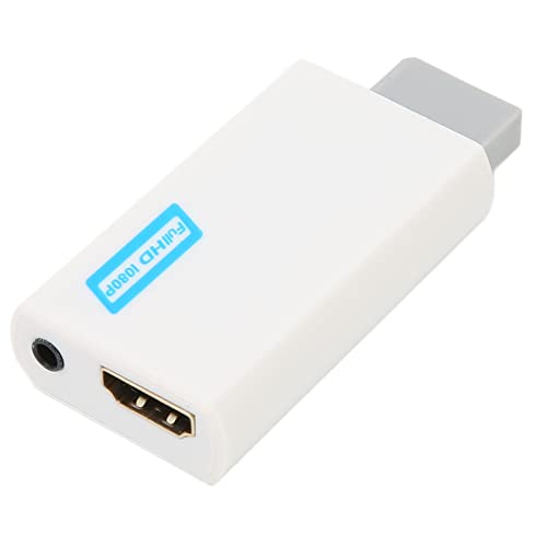 Shanrya für Wii Converter, stabile Signalübertragung HD Multimedia Interface Converter Plug and Play Hochpräzises Premium-Material für Wii HD TV Shanrya für Wii Converter, stabile Signalübertragung HD Multimedia Interface Converter Plug and Play Hochpräzises Premium-Material für Wii HD TV von Shanrya
