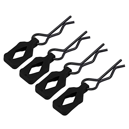 Shell Clips Pin, Remote Control Shell Buckle für RC Car Metal Body Shell Clips Schnallen für Sport für 1/10 RC(Schwarz) von Shanrya