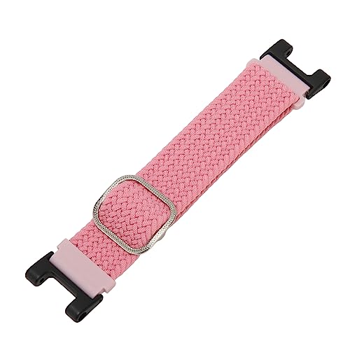 Smartwatch-Armband, 22 Mm Schweißfestes Nylon-Sport-Smartwatch-Band, Verstellbare Schnalle Zum Radfahren (Rosa) von Shanrya