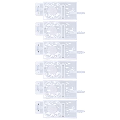 Tintendämpfer, Solvent Tintendämpfer Standardgröße PP-Material 6 Stück korrosionsbeständig für XP600-Drucker(Weiß) von Shanrya