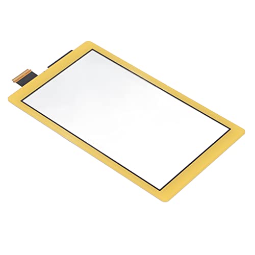 Touchscreen-Glas, ABS verschleißfester Digitizer Touchscreen-Glas Präzise Vorderseite Langlebig für Spielkonsole(Gelb) von Shanrya