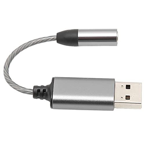 USB-Adapter, Smart Chip Kompakter, langlebiger Audioadapter Breite Kompatibilität für zu Hause für das Büro von Shanrya