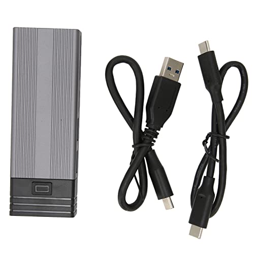 USB-C-SSD-Gehäuse 2 TB Festplatte Aluminium-Typ-C-Kühlkörper SSD-Gehäuse 10 Gbit/S Einfach zu Verwenden (Silber) von Shanrya