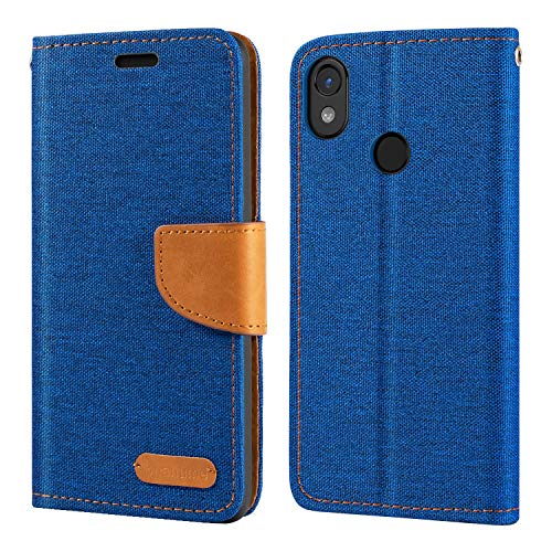 CAT S52 Hülle, Oxford Leder Wallet Case mit Soft TPU Back Cover Magnet Flip Case für CAT S52 von Shantime