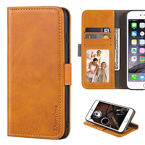 Für Asus ROG Phone 6D Ultimate Case, Leder Wallet Case with Cash & Card Slots Soft TPU Back Cover Magnet Flip Case for Asus ROG Phone 6D Ultimate (6,8 Zoll) von Shantime