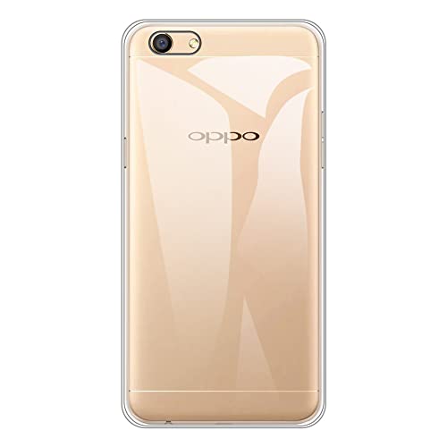 Für Oppo F3 Hülle, Weiche TPU Back Cover Stoßfeste Silikon Bumper Anti-Fingerabdrücke Ganzkörper Schutzhülle für Oppo A77 (5,50 Zoll) (Transparent) von Shantime