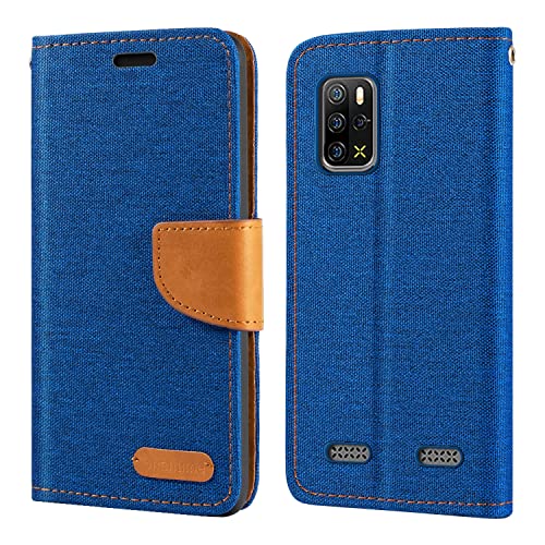 Shantime Für Ulefone Armor 12S Hülle, Oxford Leder Wallet Case mit Weiche TPU Back Cover Magnet Flip Case für Ulefone Armor 12S (6,5 Zoll) Blau von Shantime