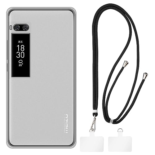 Shantime Meizu Pro 7 Plus Hülle + Universal-Handy-Lanyards, Hals-/Umhänge-/Handschlaufe [Anti-Rutsch] Weiche Silikon-TPU-Schutzhülle Bumper Shell für Meizu Pro 7 Plus (5.7”) von Shantime