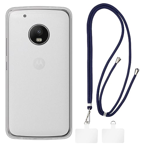 Shantime Motorola Moto G5 Plus Hülle + Universal-Handy-Lanyards, Hals-/Umhänge-/Handschlaufe [Anti-Rutsch] Weiche Silikon-TPU-Schutzhülle Bumper Shell für Motorola Moto G5 Plus (5.2”) von Shantime