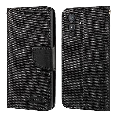 Shantime Schutzhülle für Cubot Note 50, Oxford-Leder, Brieftaschen-Schutzhülle mit weicher TPU-Rückseite, Magnet-Klapphülle für Cubot Note 50 (6,5 Zoll), Schwarz von Shantime