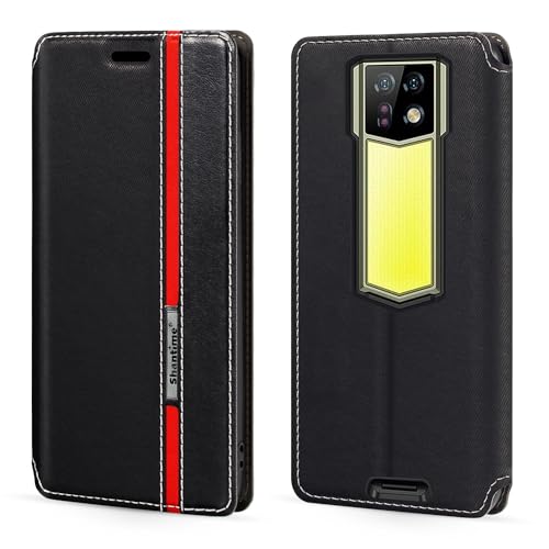 Shantime Schutzhülle für Ulefone Armor 24, modisch, mehrfarbig, Magnetverschluss, Leder, Klapphülle mit Kartenhalter für Ulefone Armor 24 (6,7 Zoll) von Shantime