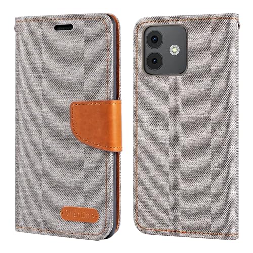 Shantime für Cubot Note 40 Hülle, Oxford Leder Wallet Case mit weicher TPU Rückabdeckung Magnet Flip Case für Cubot Note 40 (6,5 Zoll) Grau von Shantime