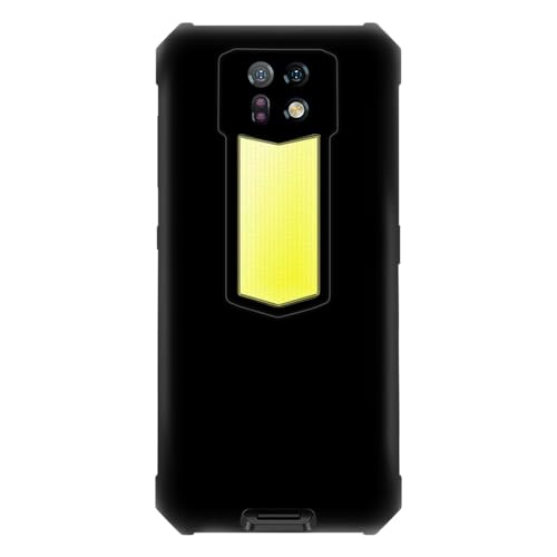 Shantime für Ulefone Armor 24 Ultra Hülle, Weiche TPU Rückabdeckung Stoßfest Silikon Bumper Anti-Fingerabdrücke Ganzkörper-Schutzhülle für Ulefone Armor 24 (6,78 Zoll) (Schwarz) von Shantime