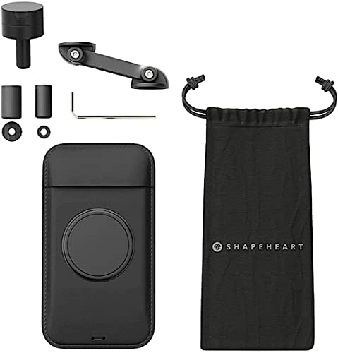 Shapeheart Motorrad Bundle Boost Magnetische Smartphone Halterung für Stummellenker (Black,M) von Shapeheart