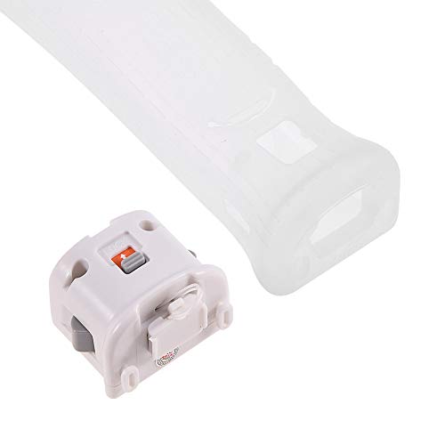 Sharainn Motion Plus-Adapter, MotionPlus-Sensoradapter + Silikongehäuseabdeckung mit Silikongehäuse für Wii Motionplus-Adapter(White) von Sharainn