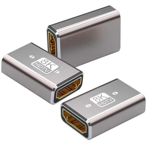 Sharelove HDMI-Buchse auf Buchse Adapter 8K60HZ HD/MI-Kupplung, praktischer 2,1 H DMI auf HDMI-Anschluss für 8K @ 60HZ/4K @ 120HZ UHD 3D ARC für HDTV Laptop PC Monitor DVD Xbox Sharelove HDMI-Buchse auf Buchse Adapter 8K60HZ HD/MI-Kupplung, praktischer 2,1 H DMI auf HDMI-Anschluss für 8K @ 60HZ/4K @ 120HZ UHD 3D ARC für HDTV Laptop PC Monitor DVD Xbox von Sharelove