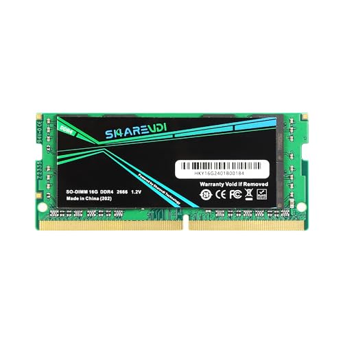 Sharevdi 16GB DDR4 2666MHz CL19 SODIMM 1.2V 260-pin Nicht-ECC SODIMM Laptop Notebook Mini Computer RAM Speichermodul(DDR4 16GB) von Sharevdi