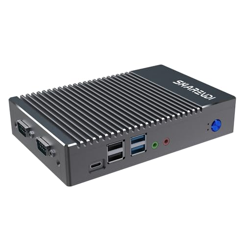 Sharevdi Fanless Mini PC, Micro pc AMD 6400T (1.0GHz-1.6GHzz), Mini Desktop Computer HD/VGA/BT4.0/Type-C/Wi-fi5.0, DDR3 SSD Unterstützt WIN-7/8/10 & Linux, Keine vorinstallierten Systeme(8GB 128GB) von Sharevdi
