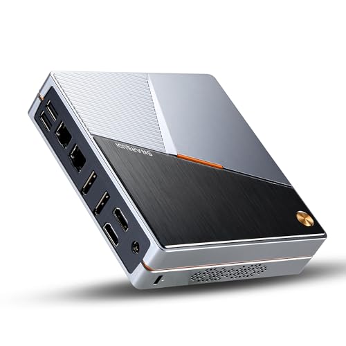 Sharevdi Mini PC, 12th In-tel N100 Prozessor (bis zu 3.4GHz) 4C/4T，Wi-11 Pro Mini Desktop PC 8G DDR5 256GB SSD, Triple Display 4K UHD HDMI/WiFi6/BT5.2/RJ45/WOL/Auto Power On (8G 256G) von Sharevdi