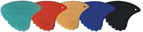 Shark Fin Plektrum/Pick, Sweden Relief, 1,05 mm, hard blau, 12 Stück von Shark Fin