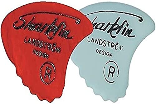 Shark Fin Plektrum/Pick Sweden Goldprint, 0,52 mm, soft, rot, 12 Stück Shark Fin Plektrum/Pick Sweden Goldprint, 0,52 mm, soft, rot, 12 Stück von Shark Fin