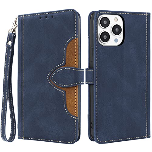 SharkProten Hülle für Samsung A25 5G Global Edition Fusion mit RFID Schutz Handyhülle PU Lederhülle Klapphülle Kartenfach Flip Cover Wallet Phone Case Tasche Handytasche mit Schlüsselband,Blau von SharkProten