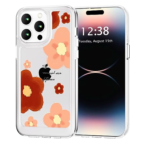 SharkProten Hülle für iPhone 13 Pro Max Handyhülle Abdeckung TPU PC Slim Stoßfeste Anti-Kratzer Schutzhülle Transparent Floral Blume Muster Design für Mädchen Frauen Case Clear SharkProten Hülle für iPhone 13 Pro Max Handyhülle Abdeckung TPU PC Slim Stoßfeste Anti-Kratzer Schutzhülle Transparent Floral Blume Muster Design für Mädchen Frauen Case Clear von SharkProten