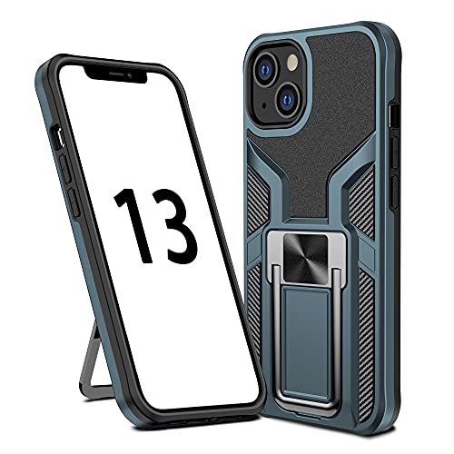 SharkProten Hülle für iPhone 13 Stoßfeste Flexibel Handy Tasche Bumper Schutzhülle Ringhalter Ständer Robuste Case Cover mit Magnetverschluss, Cyan SharkProten Hülle für iPhone 13 Stoßfeste Flexibel Handy Tasche Bumper Schutzhülle Ringhalter Ständer Robuste Case Cover mit Magnetverschluss, Cyan von SharkProten