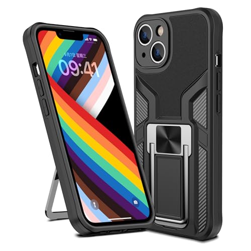SharkProten Hülle für iPhone 14 Plus Stoßfeste Flexibel Handy Tasche Bumper Schutzhülle Ringhalter Ständer Robuste Case Cover mit Magnetverschluss, Schwarz SharkProten Hülle für iPhone 14 Plus Stoßfeste Flexibel Handy Tasche Bumper Schutzhülle Ringhalter Ständer Robuste Case Cover mit Magnetverschluss, Schwarz von SharkProten