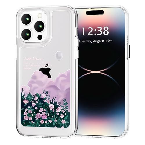 SharkProten Hülle für iPhone6 Plus/7 Plus/8 Plus Handyhülle Abdeckung TPU PC Slim Stoßfeste Anti-Kratzer Schutzhülle Transparent Floral Blume Muster Design für Mädchen Frauen Case Clear von SharkProten