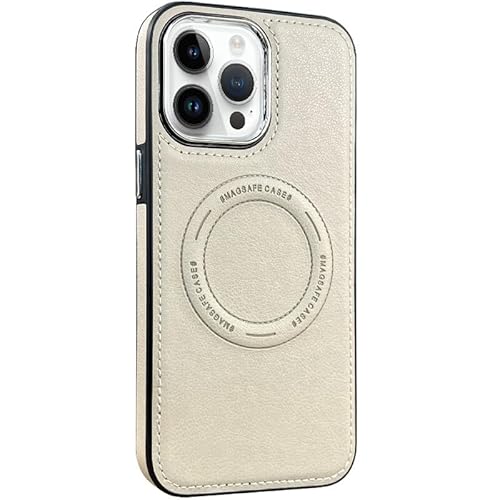 SharkProten Magnetische Hülle Kompatibel mit iPhone 12 Pro Max, Kompatibel mit MagSafe, PU-Leder iPhone 12 Pro Max Case Stoßfest Kratzfest Bumper Lederhülle für iPhone, Beige SharkProten Magnetische Hülle Kompatibel mit iPhone 12 Pro Max, Kompatibel mit MagSafe, PU-Leder iPhone 12 Pro Max Case Stoßfest Kratzfest Bumper Lederhülle für iPhone, Beige von SharkProten