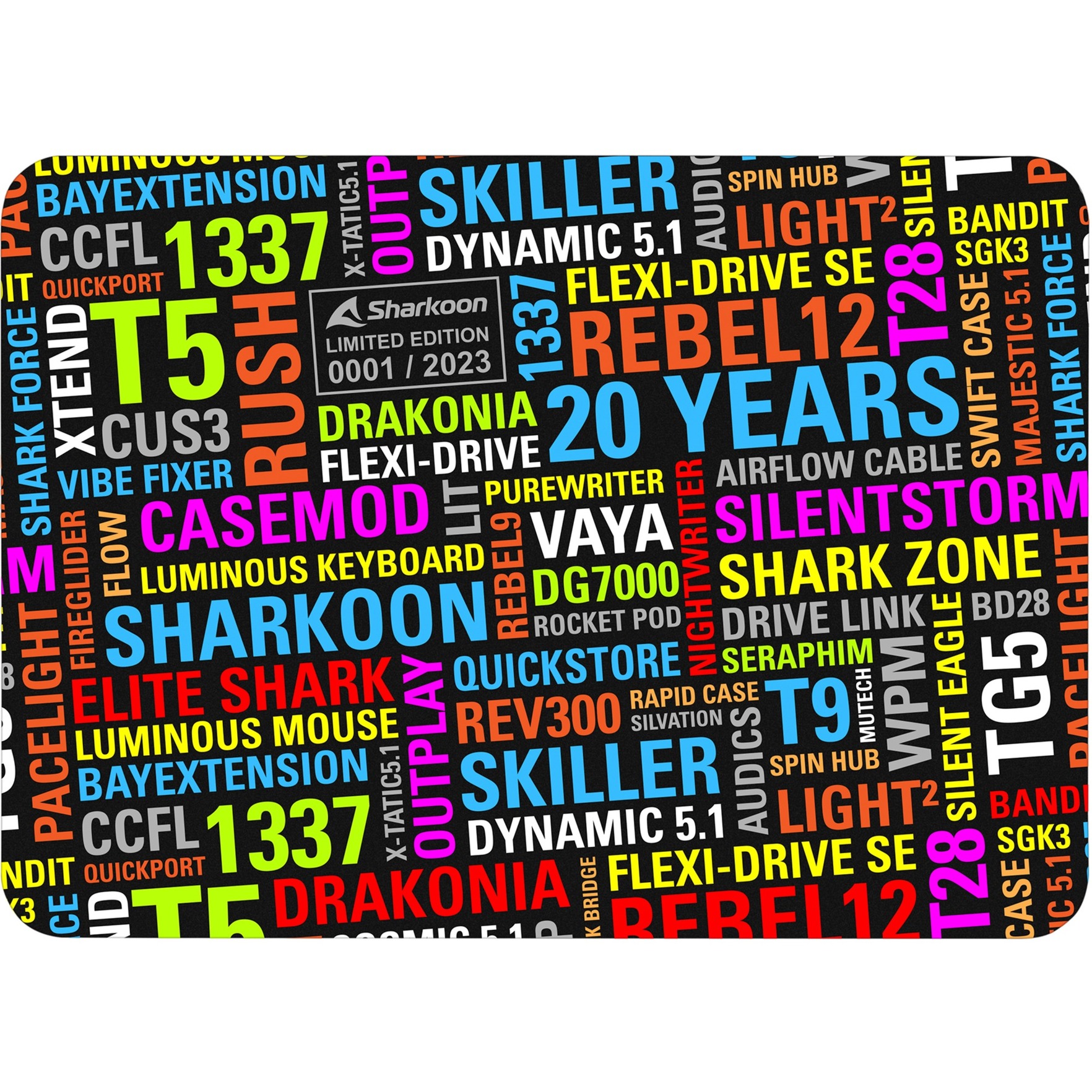 20 Years Limited Edition Mouse Mat, Gaming-Mauspad von Sharkoon