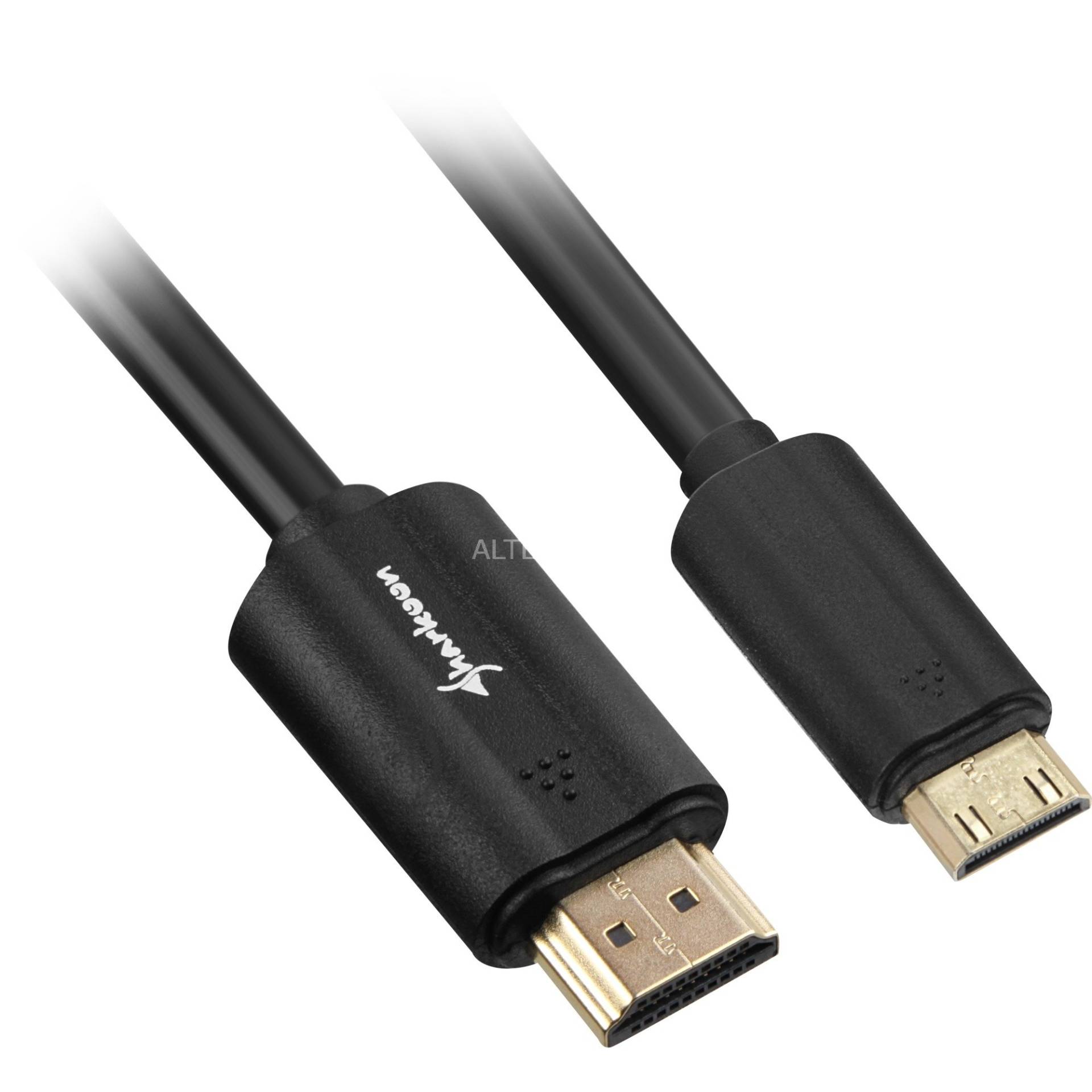 Adapterkabel HDMI Stecker > mini HDMI Stecker von Sharkoon