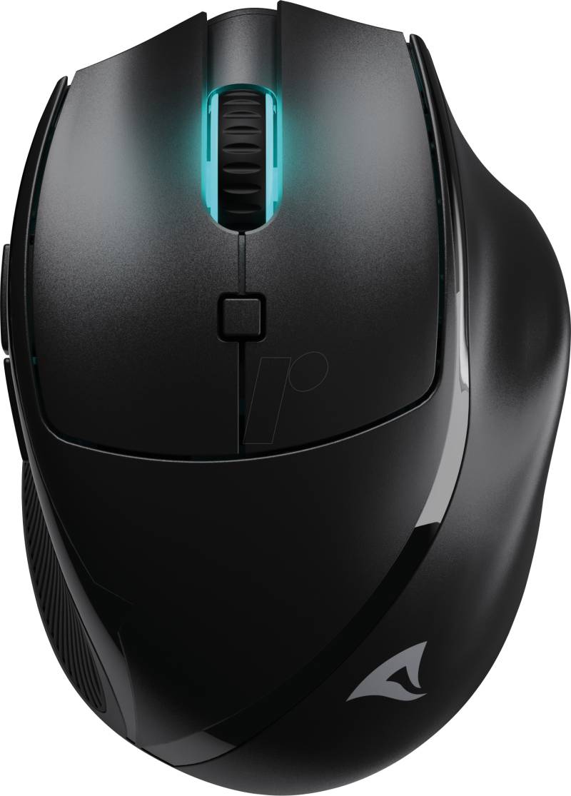 SHARK M25W SW - Maus (Mouse), Funk/USB, RGB, schwarz von Sharkoon