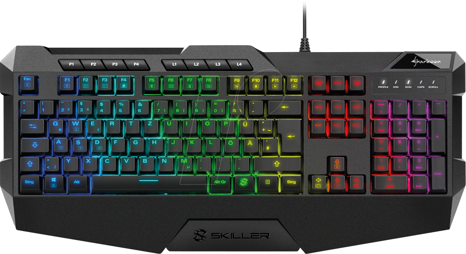 SHARK SGK4 - Gaming-Tastatur, USB, RGB, DE von Sharkoon