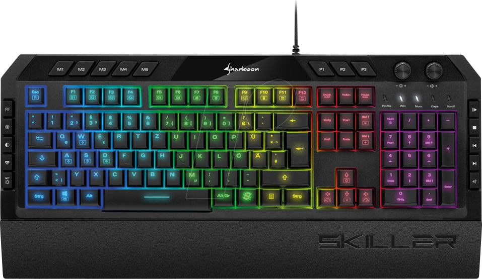 SHARK SGK5 - Gaming-Tastatur, USB, RGB, DE von Sharkoon