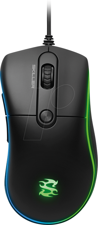 SHARK SGM2 - Gaming-Maus (Mouse), USB, RGB, schwarz von Sharkoon