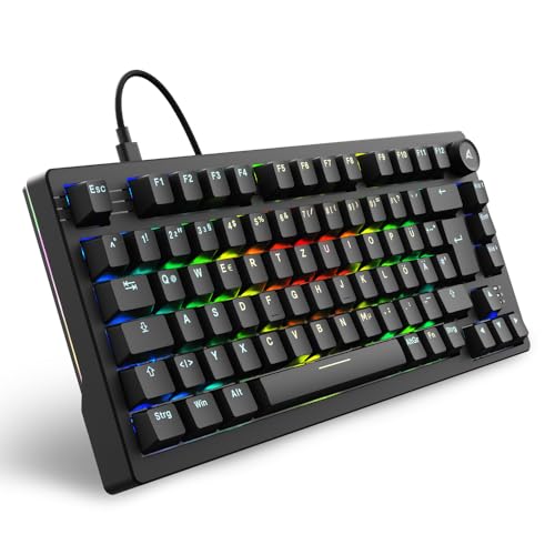 Sharkoon Skiller SGK25 RGB, Gaming Tastatur, 75% Layout, Hot Swap, Huano RED geschmierte Schalter, schwarz Sharkoon Skiller SGK25 RGB, Gaming Tastatur, 75% Layout, Hot Swap, Huano RED geschmierte Schalter, schwarz von Sharkoon