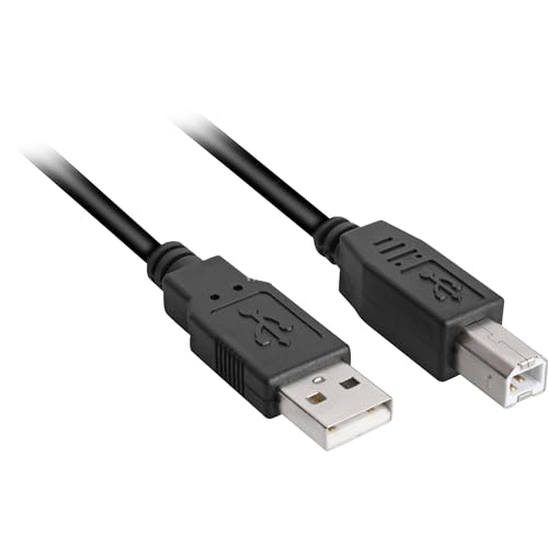 Sharkoon 4044951015276 USB Kabel 3 m USB 2.0 USB A USB B schwarz von Sharkoon