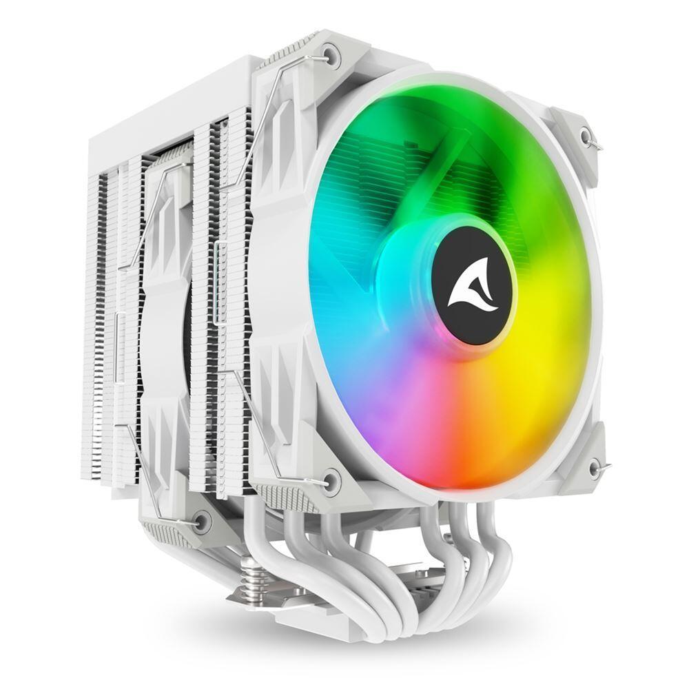 Sharkoon A60 RGB Dual-Tower-Luftkühler 260W TDP weiß Sharkoon A60 RGB Dual-Tower-Luftkühler 260W TDP weiß von Sharkoon