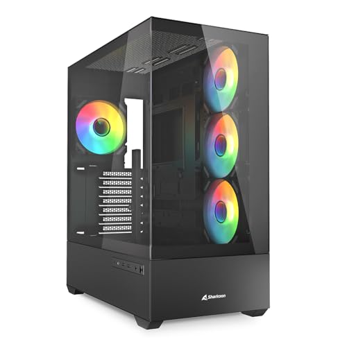 Sharkoon AK6 RGB PC Gehäuse, ATX, Schwarz Sharkoon AK6 RGB PC Gehäuse, ATX, Schwarz von Sharkoon
