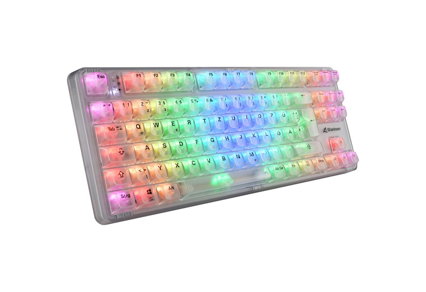 Sharkoon Sharkoon Crystal Shark, Gaming-Tastatur Tastatur Sharkoon Sharkoon Crystal Shark, Gaming-Tastatur Tastatur von Sharkoon