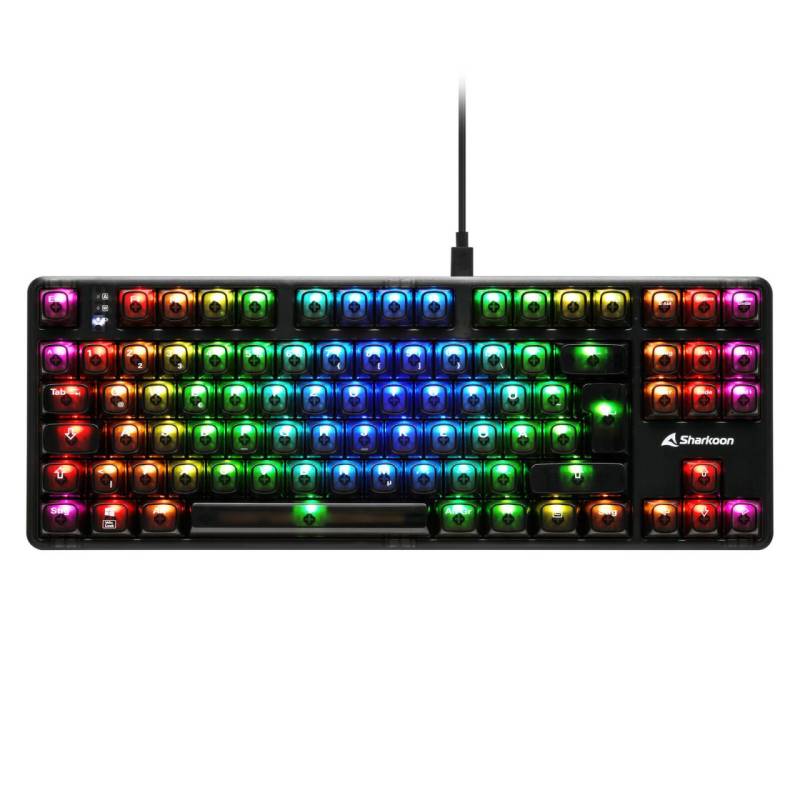 Sharkoon Crystal Shark mechanische Gaming-Tastatur, schwarz von Sharkoon